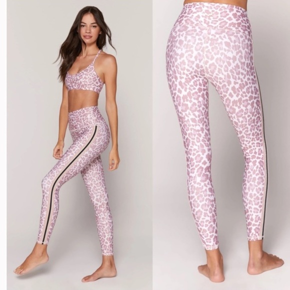 Spiritual Gangster Pants - Spiritual Gangster Pink Leopard Print Leggings